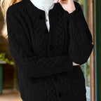 Ysabeau | Textured Button-Front Cardigan for Women